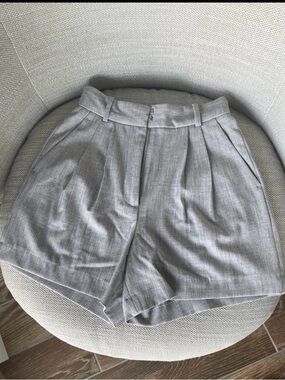 Abercrombie and Fitch High-Waisted Pleated Shorts
